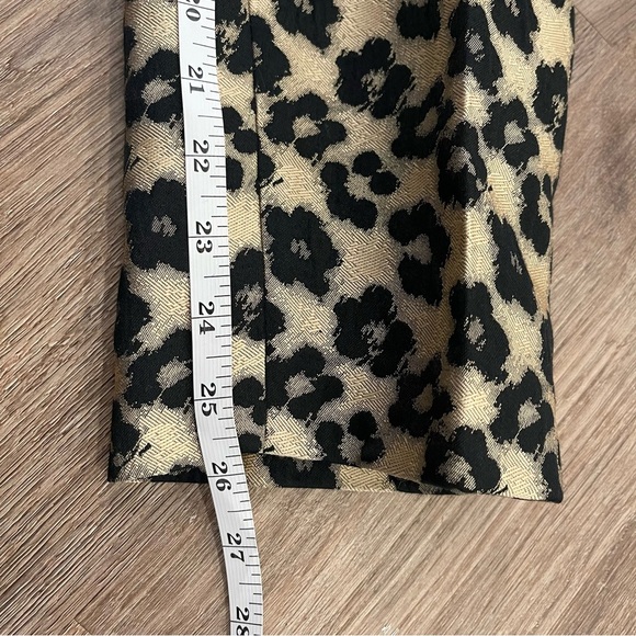 Ann Taylor Banana Republic Pants Women’s 10 Petite Animal Print Neutral Slacks 2 - Picture 12 of 14